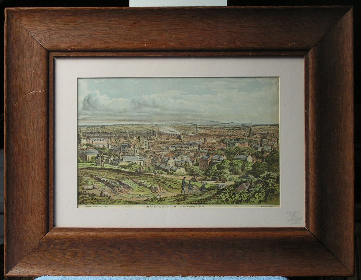 Chromolithograph - Bristol from Brandon Hill - Stephens